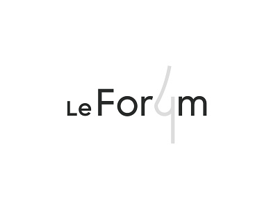 Le Forum black branding breast breast cancer conference design event forum icon logo mark minimal symbol typogaphy wordmark