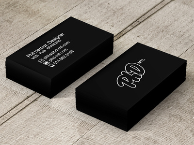 Ph.D business card
