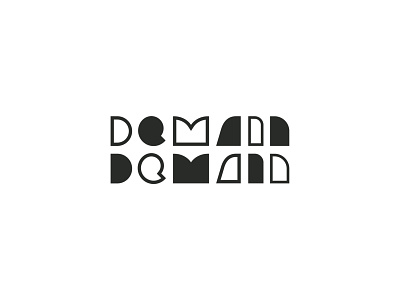 Demain Demain black brand design brand identity branding design icon logo logo design logotype mark minimal outline symbol typography white