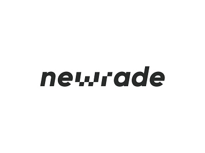 Newrade black brand design branding design digital icon logo logo design logodesign logotype mark minimal symbol typography wordmark