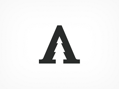 Aubut & son a black branding icon logo mark three