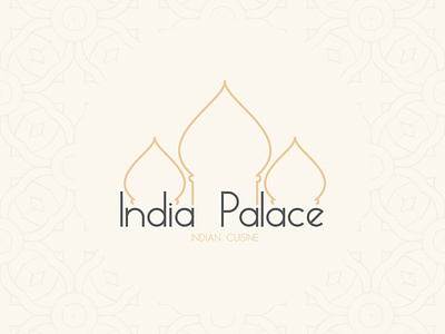 India Palace branding cuisine india indian indian cuisine logo logo design logotype palace