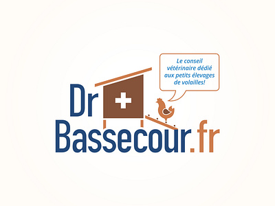 Dr Bassecour bassecour branding france logo logo design vet veterinarian veterinary volailles