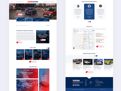 Car Showroom Website adobe xd automobile car car showroom dealers design technopark ui webdesign