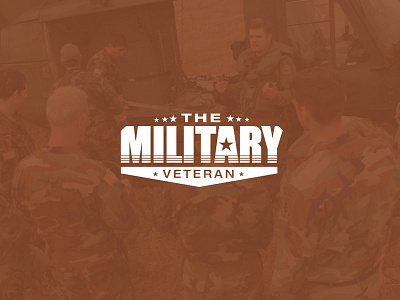 The Military Veteran branding design icon illustration lettering logo typography vector website