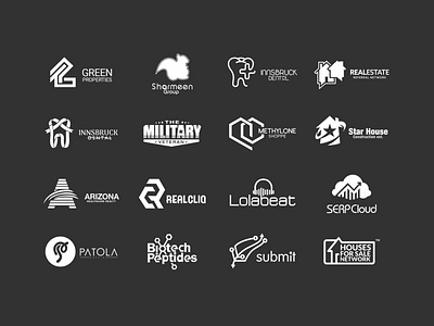 Logofolio 2014-15 app brand branding clean design flat icon icons identity illustration illustrator lettering logo minimal mobile typography ui ux vector website