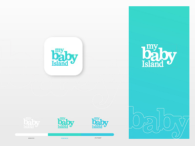 My Baby Island app design babylogo branding design ecommerce flat icon identity illustration illustrator lettering logo logodesign logotype minimal mobile store design typography vector website