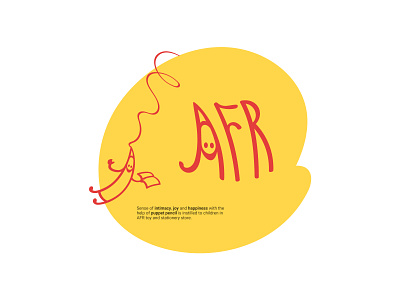 AFR - toy & stationery store adobe illustrator brand identity design branding fun graphic design intimate logo logo design logodesign logotypes