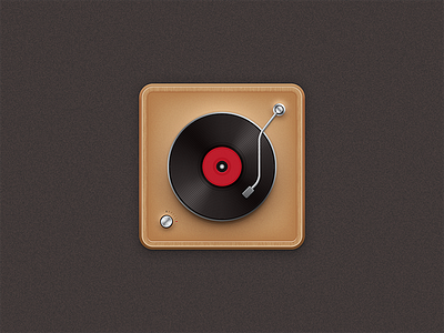 Vinyl Player exercise icon illustrator