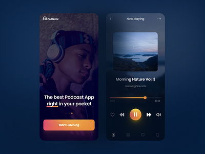 Podtastic - Podcast App concept