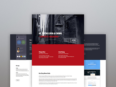 LCStudio Portfolio Site bold contrast portfolio studio ui web design