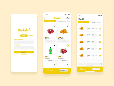 Muksitul's Grocery App UX app branding design graphic design illustration illustrator logo ui ux ux design web