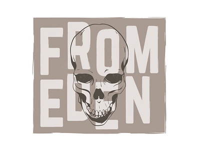 From Eden - Hozier hozier illustration skull type
