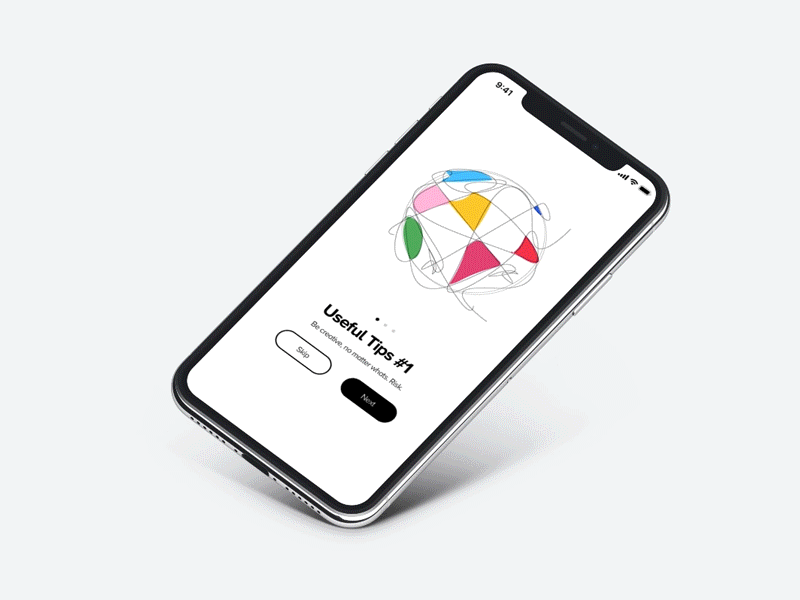 Onboarding colourful doodles animation app colorful doodles onboarding scribble ui