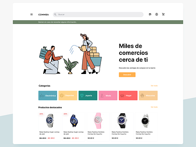 E commerce Landing page