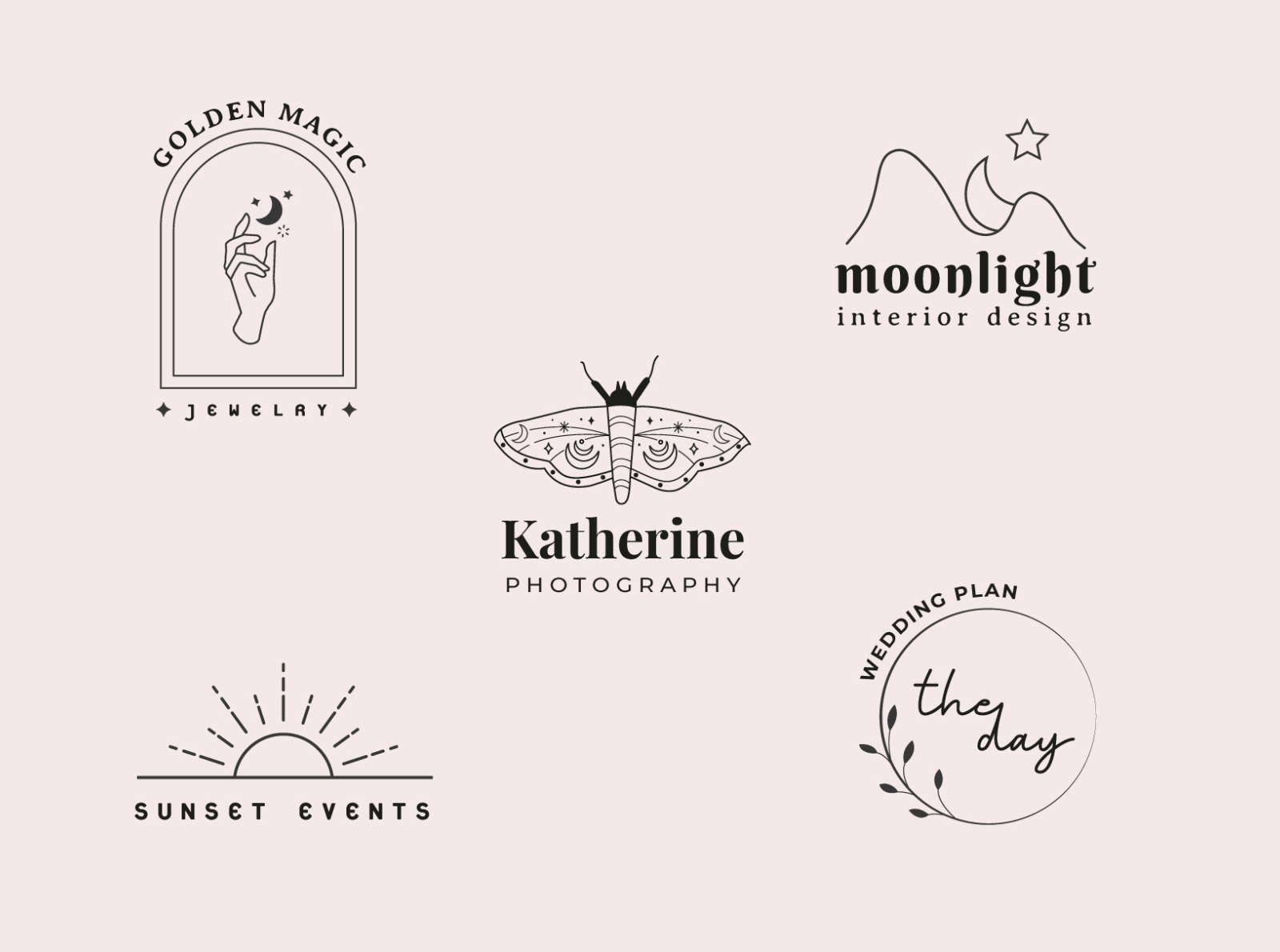 Mystical Logo Design Projects by Gabriela Diniz on Dribbble
