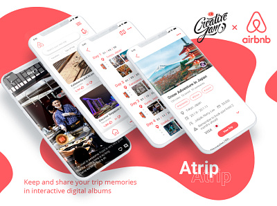 Airbnb Trip App Design (Adobe Creative Jam) adobe adobe xd airbnb design ui ux