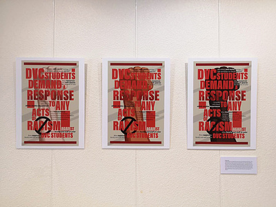 Students Demand A Response grahicdesign poster student work typographic