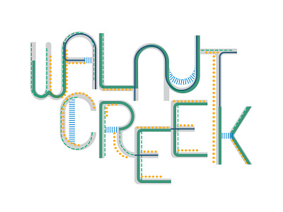 Walnut Creek Typeface Logo logo logodesign logotype typedesign typeface typeface design