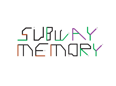 Subway Memory Typeface Logo graphicdesign logo logo design logotype typeface typeface design