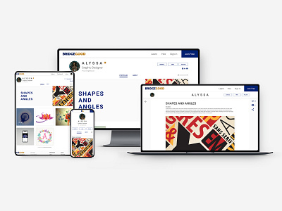 BRIDGEGOOD Portfolio Redesign product design ui ui design web design