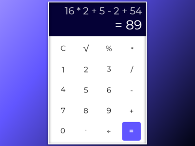Simple Calculator adobe calculator design minimalist mobile prototype simple ui