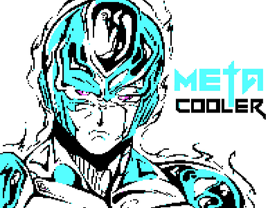 Meta Cooler anime dbz digital artwork dragon ball z drawing fanart graphic design illustration illustrator manga retro typography vector vintage