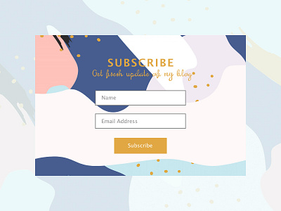 Daily UI #026 / Subscribe