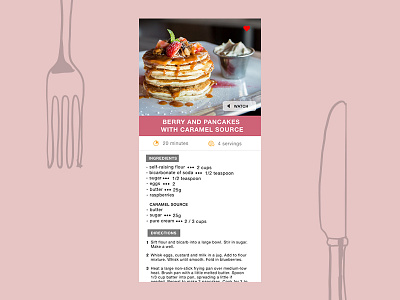 Daily UI #040 / Recipe 040 dailyui recipe