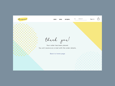 Daily UI #077 / Thank You