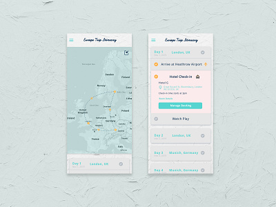 Daily UI #079 / Itinerary 079 dailyui