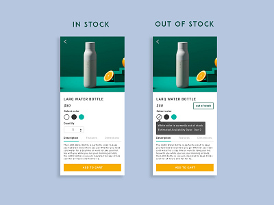 Daily UI #096 / Currently In-Stock 096 dailyui