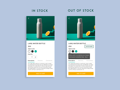Daily UI #096 / Currently In-Stock