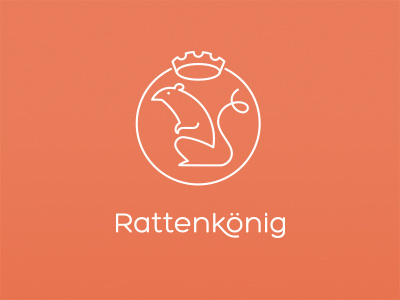 rattenkönig logo logo orange rat