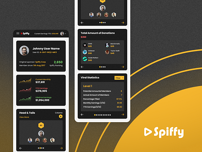 Spiffy - The Ultimate Side Hustle app branding design illustration ui ux
