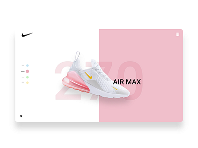 Nike Air Max 270 adobe xd design logo minimal nike nike air max ui user experience user interface ux web website
