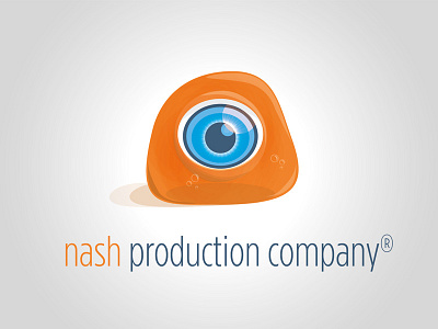 Nash Production Company blob blue brand company eye illustration illustrator light logo orange production video
