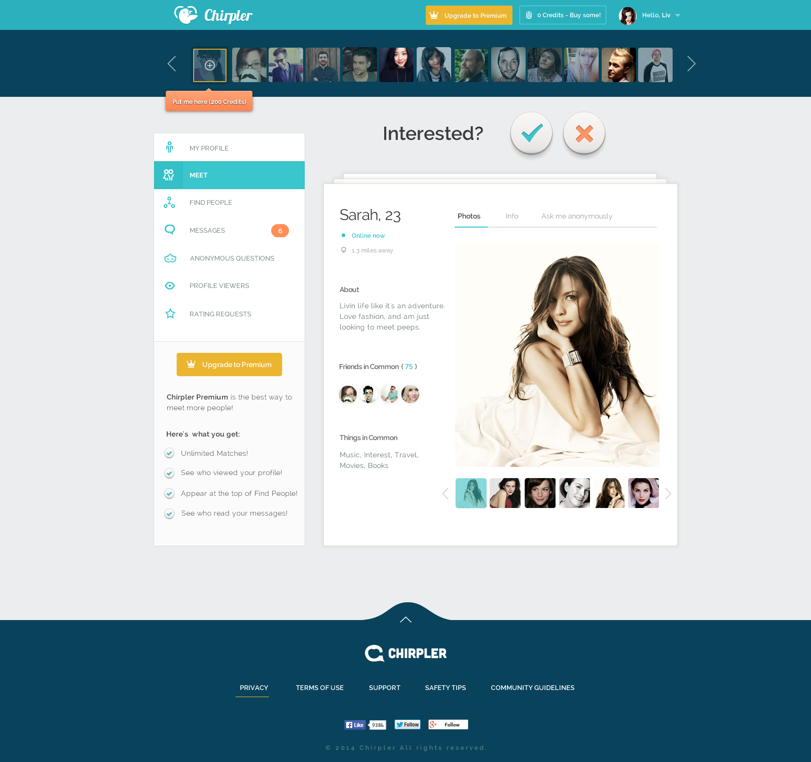 Dribbble - 11Datingwebsite-Profilepagepng By Paul -5748