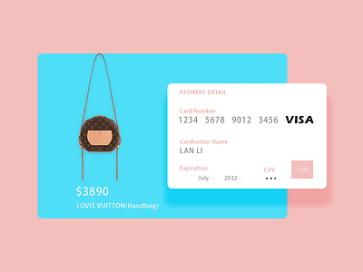 Credit Card Checkout dailyui 002 ui