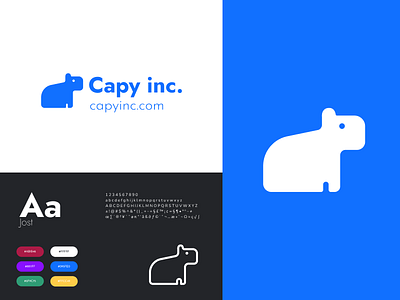 Capy inc. branding graphic design illustration typography ui vector