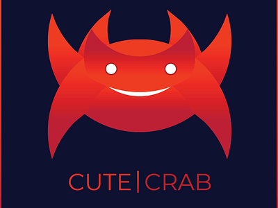Cute Crab animal animal logo cartoon illustration crab design illustration logo logodesign vector