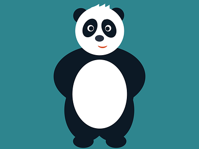 Panda animal animal logo cartoon illustration design illustration minimalist panda panda illustration panda logo panel vector