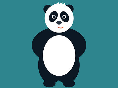 Panda animal animal logo cartoon illustration design illustration minimalist panda panda illustration panda logo panel vector