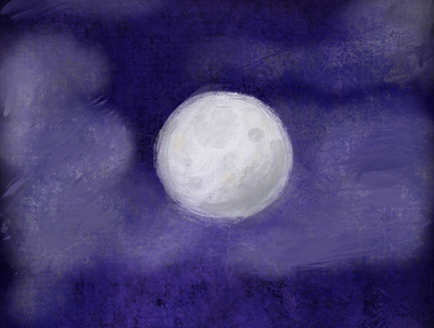 The Moon 🌕 drawing illustration ipad moon moon illustration procreate procreate art procreateapp