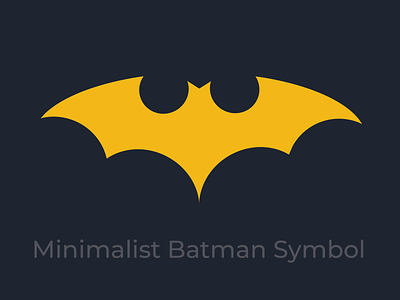 Minimalist Batman Symbol by Designfinity on Dribbble