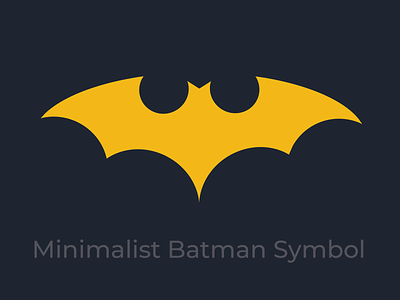 Minimalist Batman Symbol batman batman the animated series design illustration minimalist vector