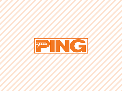 Ping Messenger adobe illustrator brand branding logo orange