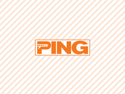 Ping Messenger adobe illustrator brand branding logo orange