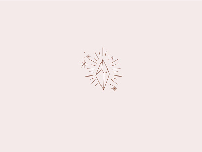 Minimal Crystal Illustration