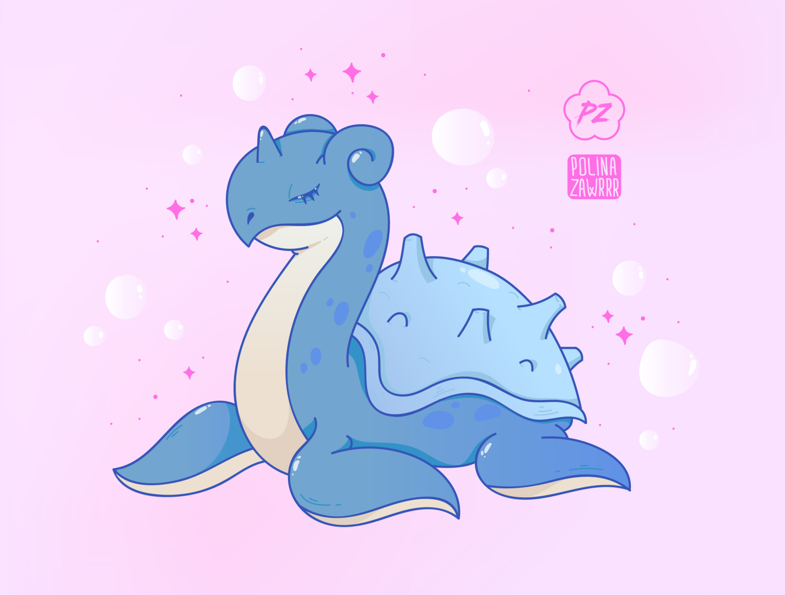 Lapras By Polinazawrrr On Dribbble